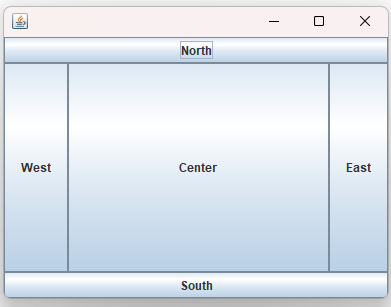 BorderLayout GUI Preview